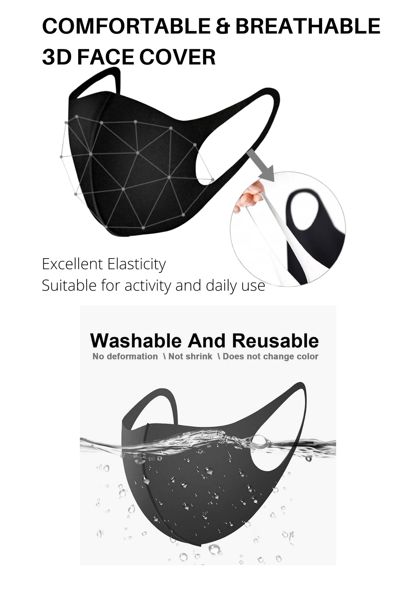 Yellow Neo Sports Mask with Band