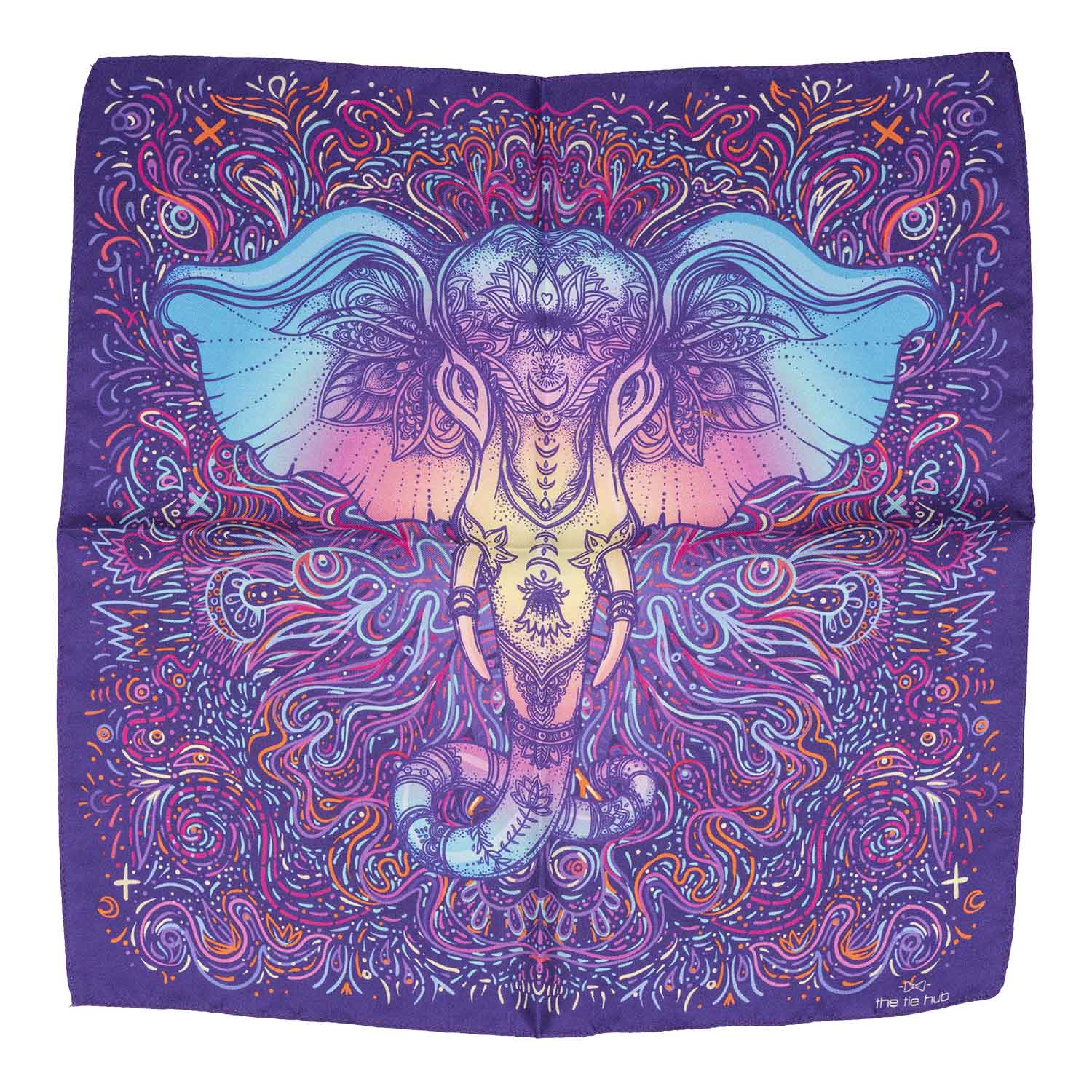 Purple Paisley Microfiber Reversible Necktie Combo