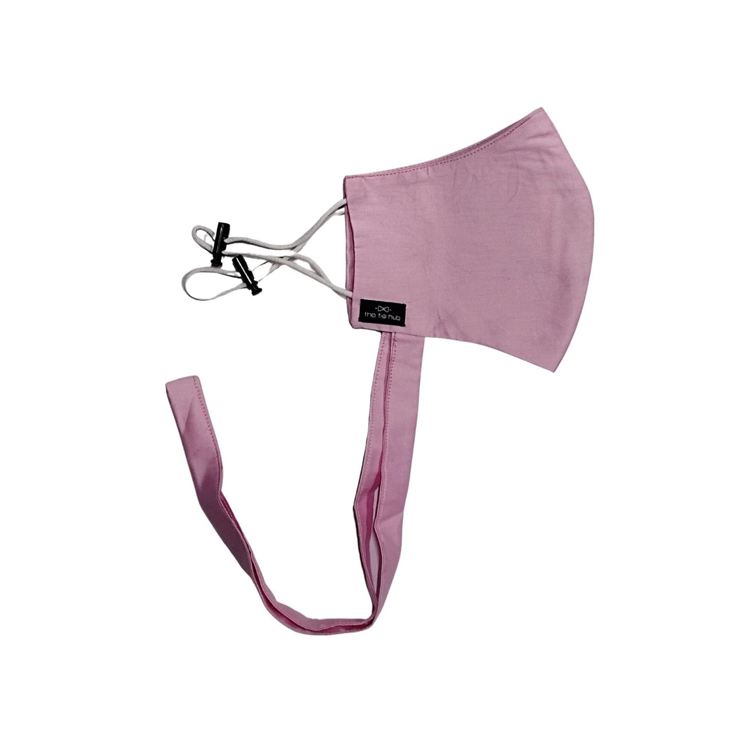 Pink Solid 100% Premium Cotton Reusable Face Mask with Band