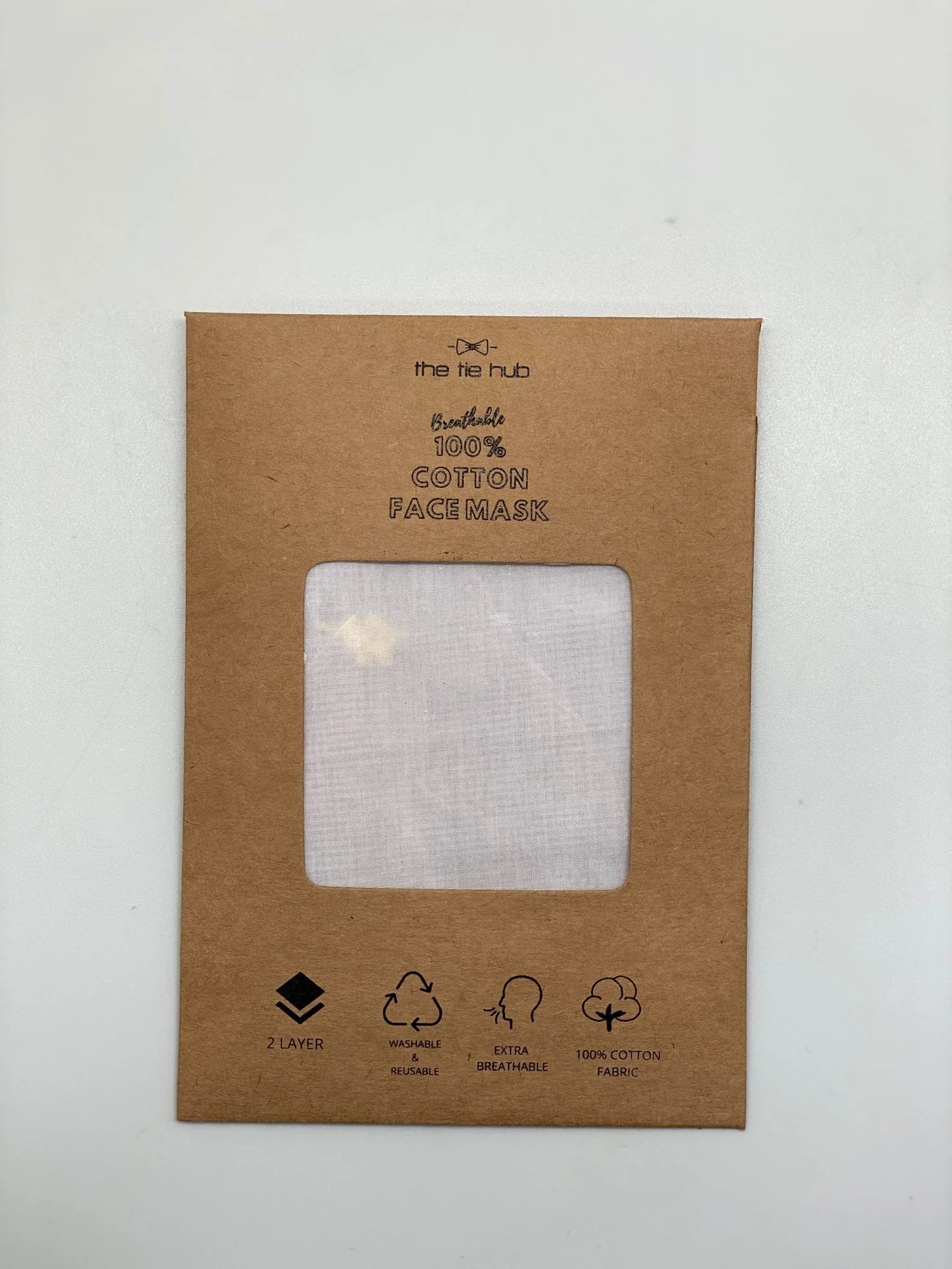 Pink Solid 100% Premium Cotton Reusable Face Mask with Band