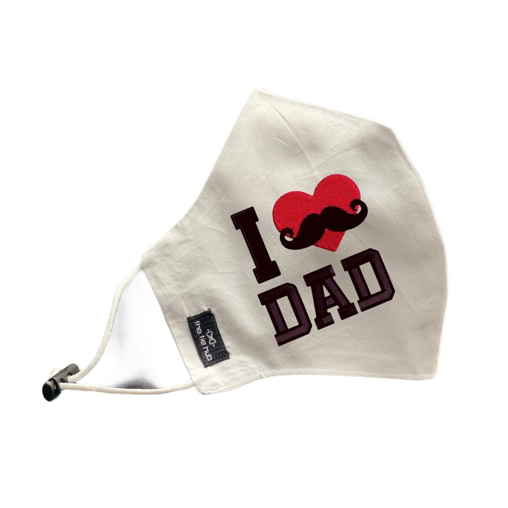 Love Dad Red Heart Face Mask