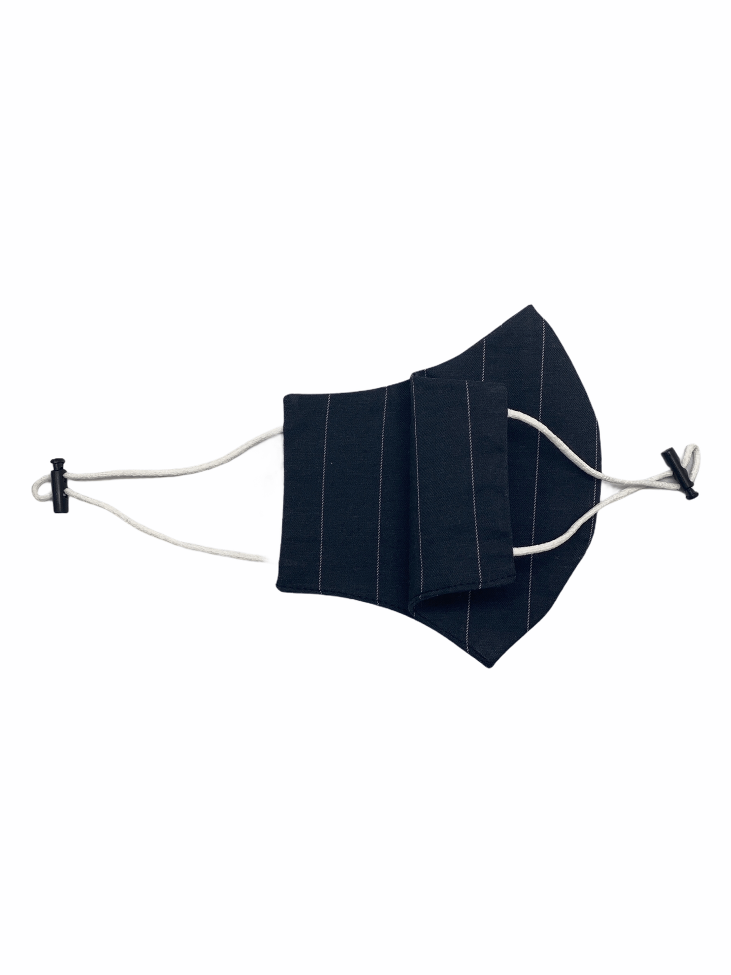 Dark Grey Stripe Premium Cotton Face Mask