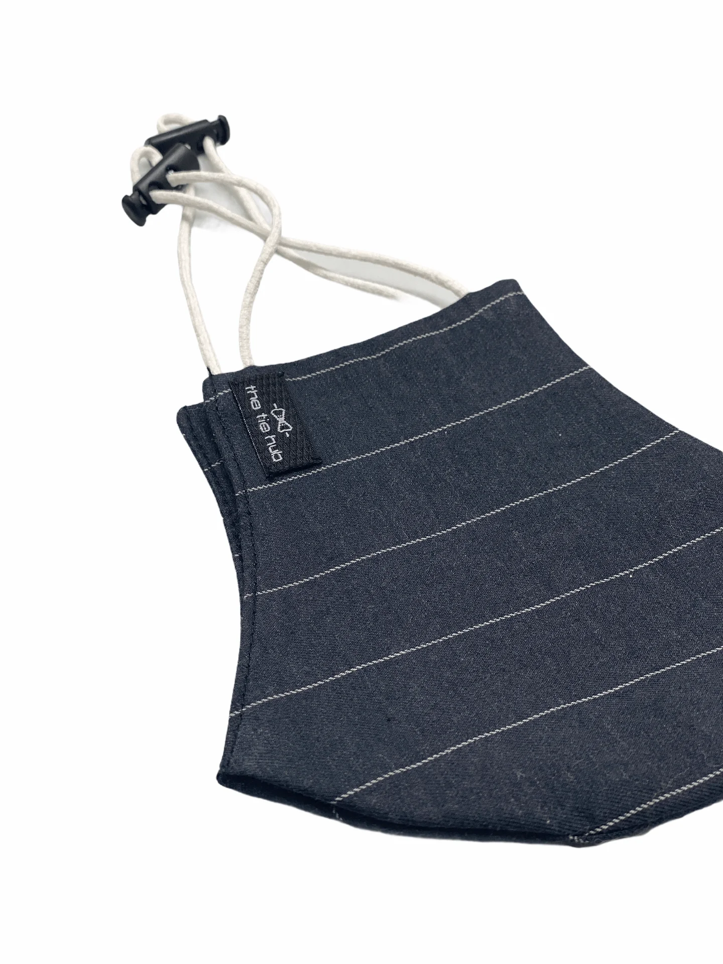 Dark Grey Stripe Premium Cotton Face Mask