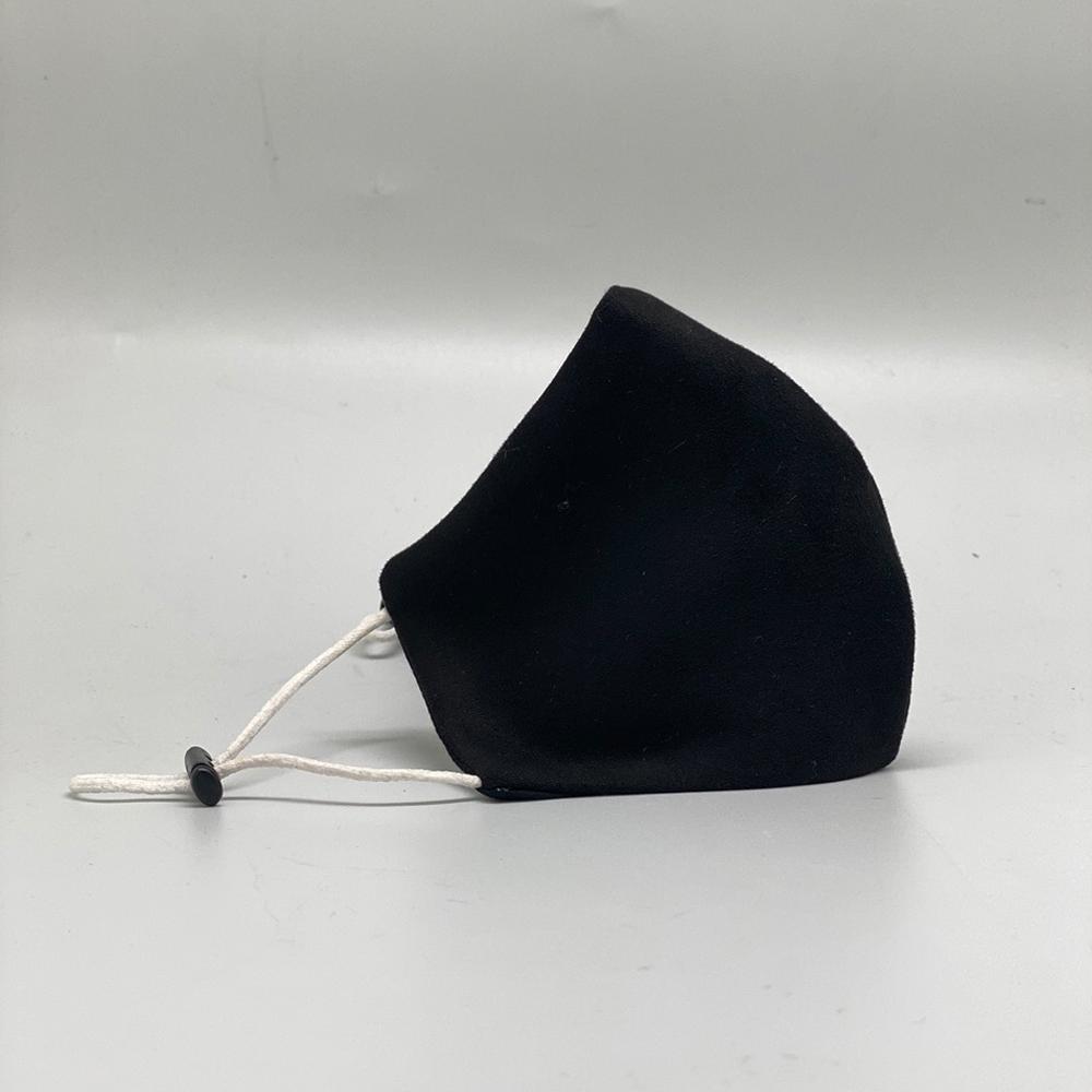 Black Suede Mask for Men