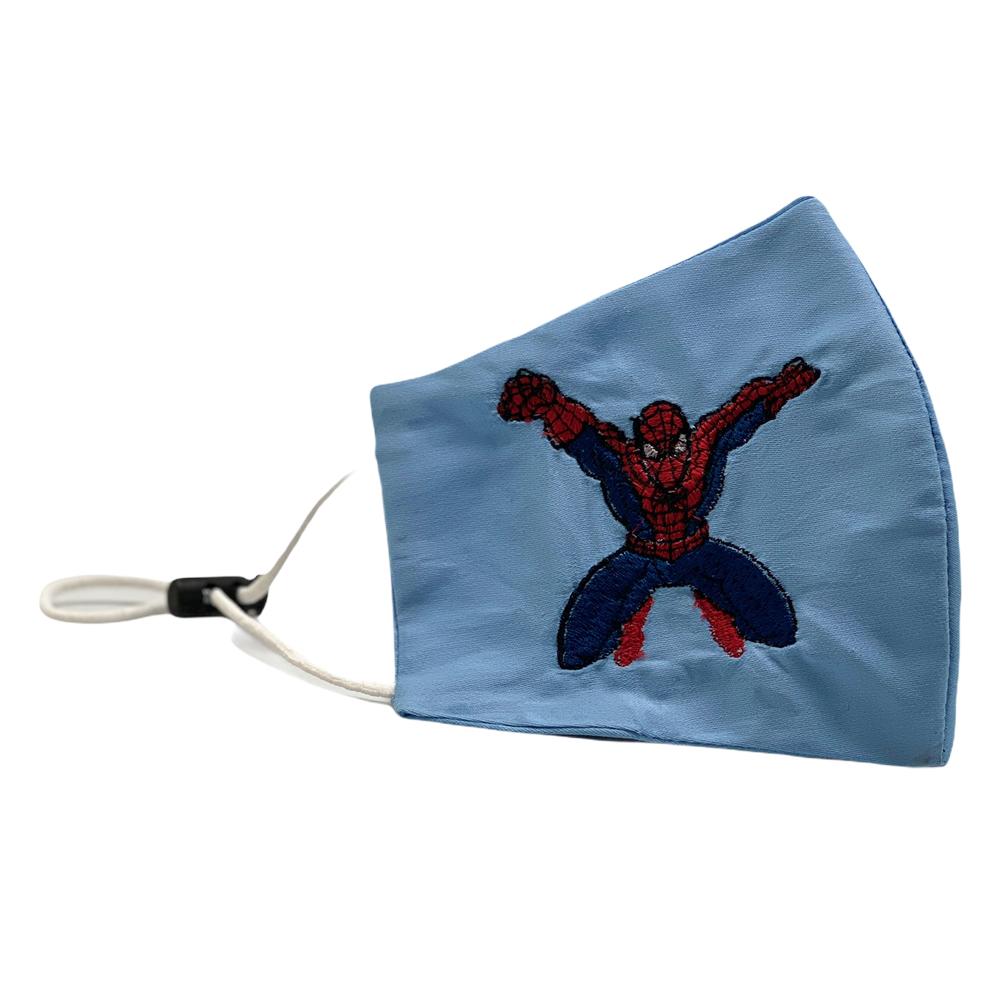 Spider-Man Sky Blue Embroidered Mask