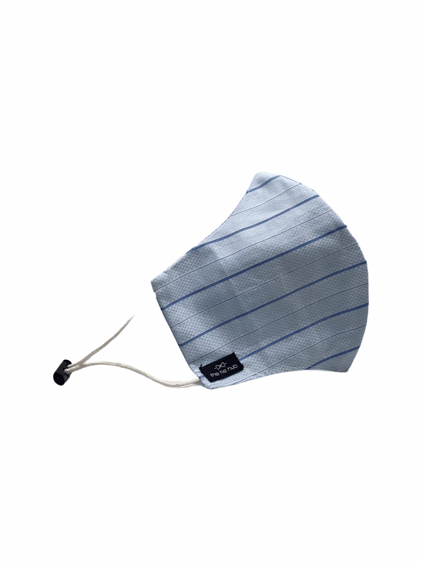 Sky Blue Stripe Premium Cotton Face Mask