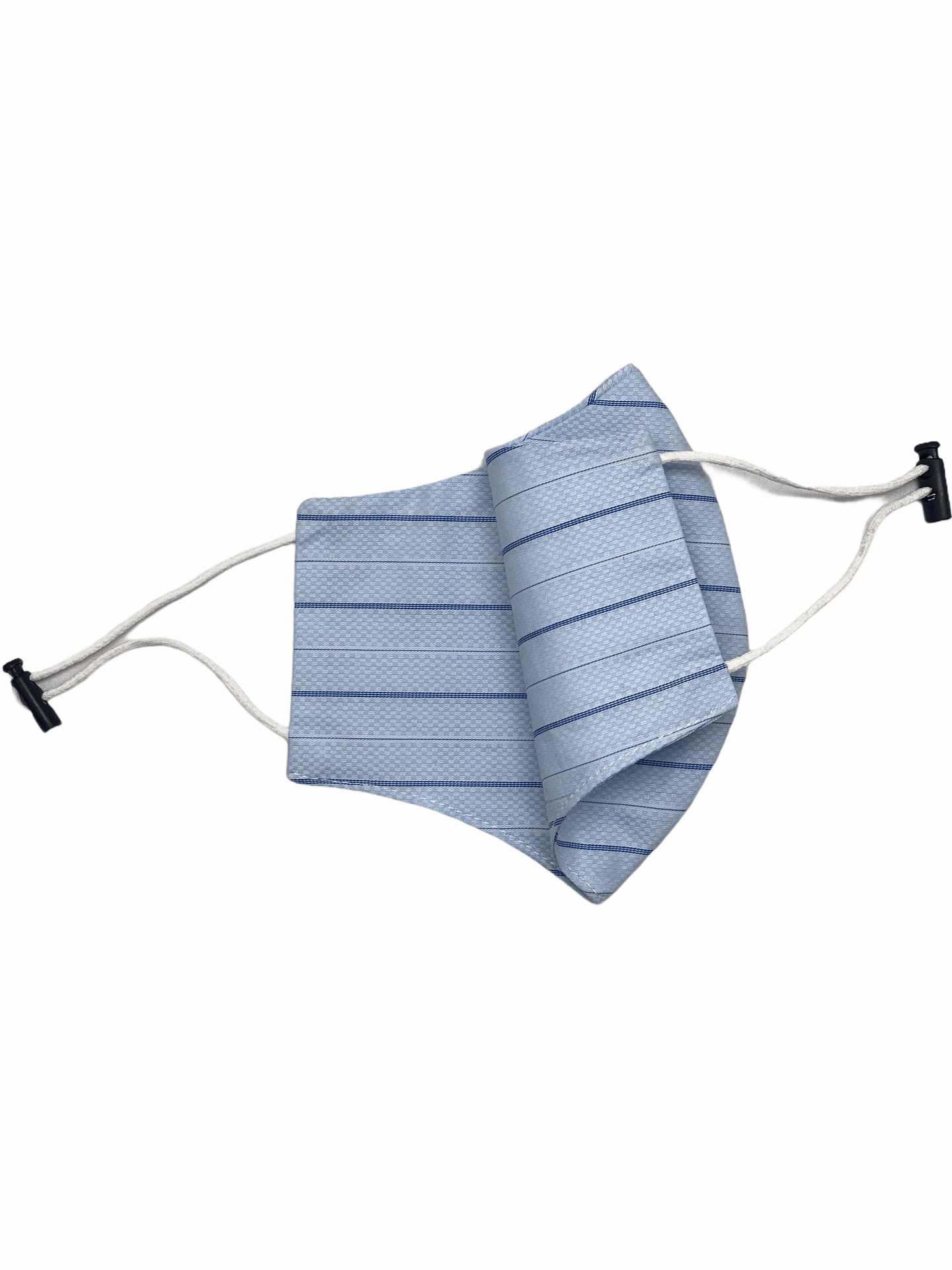 Sky Blue Stripe Premium Cotton Face Mask