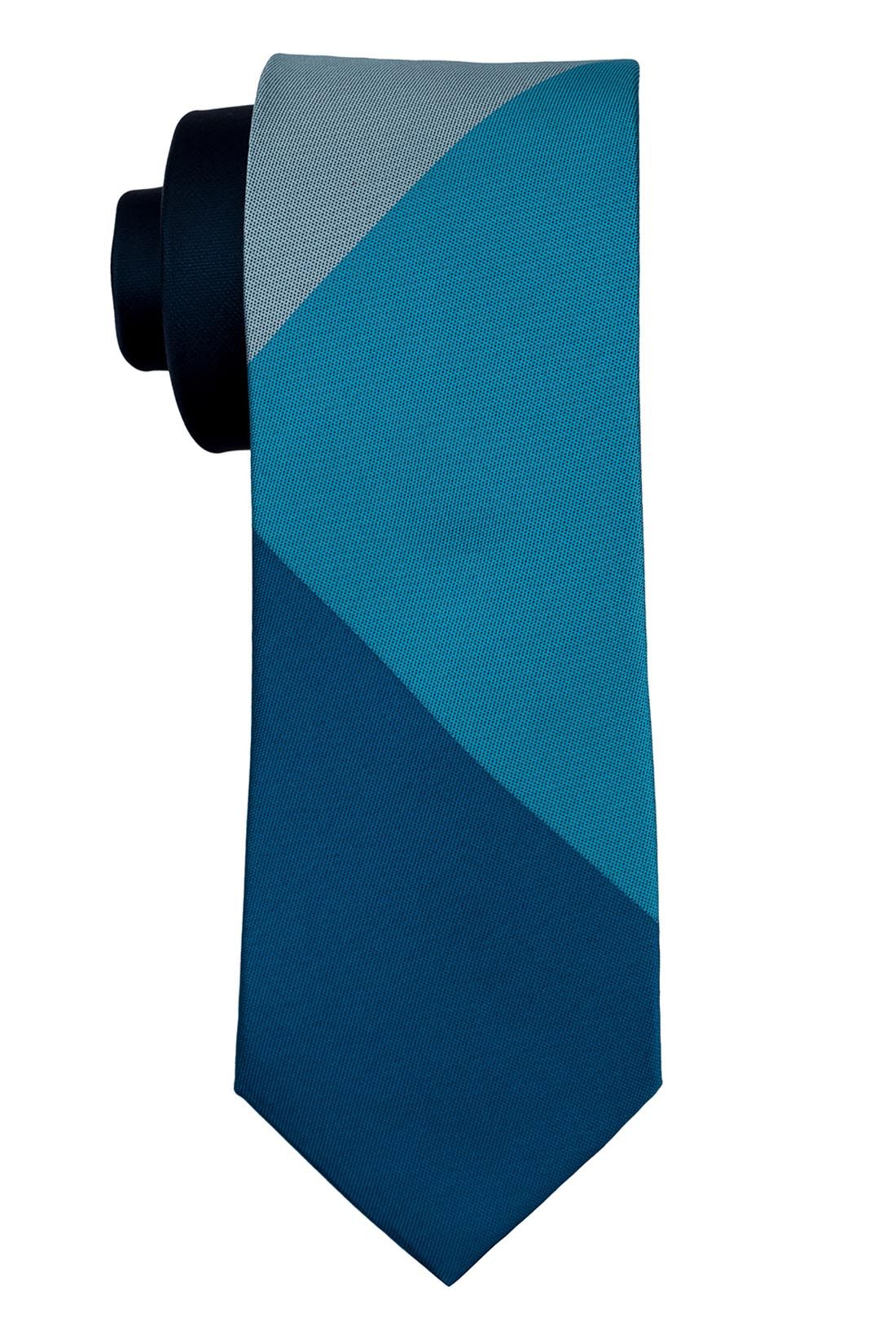 Blue Solid Necktie Combo