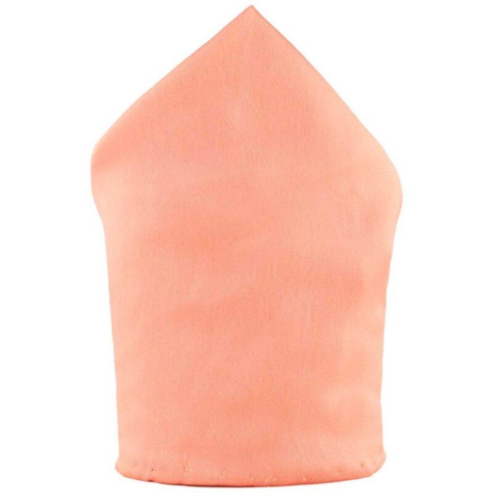 Peach & Yellow Pocket Square Combo for Men β Solid Design | Microfiber Pocket Squares for Suits & Blazers