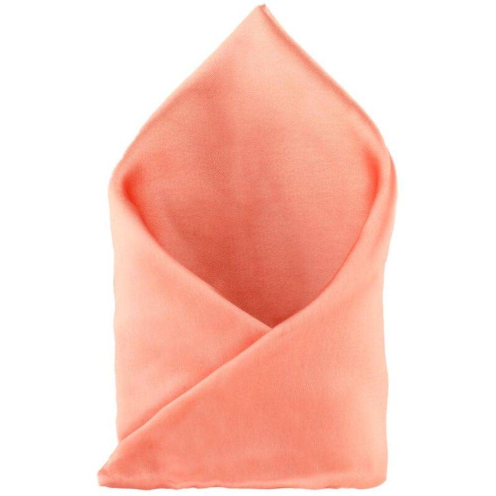 Peach & Yellow Pocket Square Combo for Men β Solid Design | Microfiber Pocket Squares for Suits & Blazers