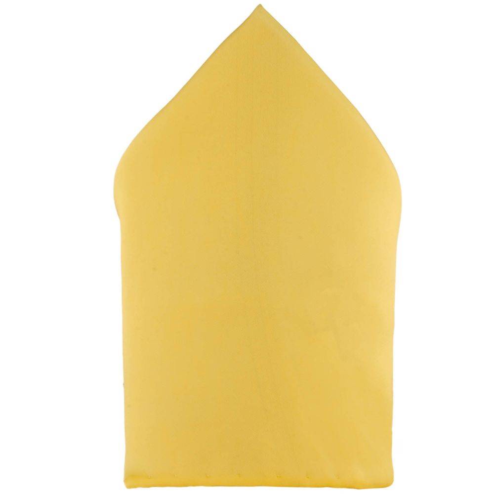 Peach & Yellow Pocket Square Combo for Men β Solid Design | Microfiber Pocket Squares for Suits & Blazers
