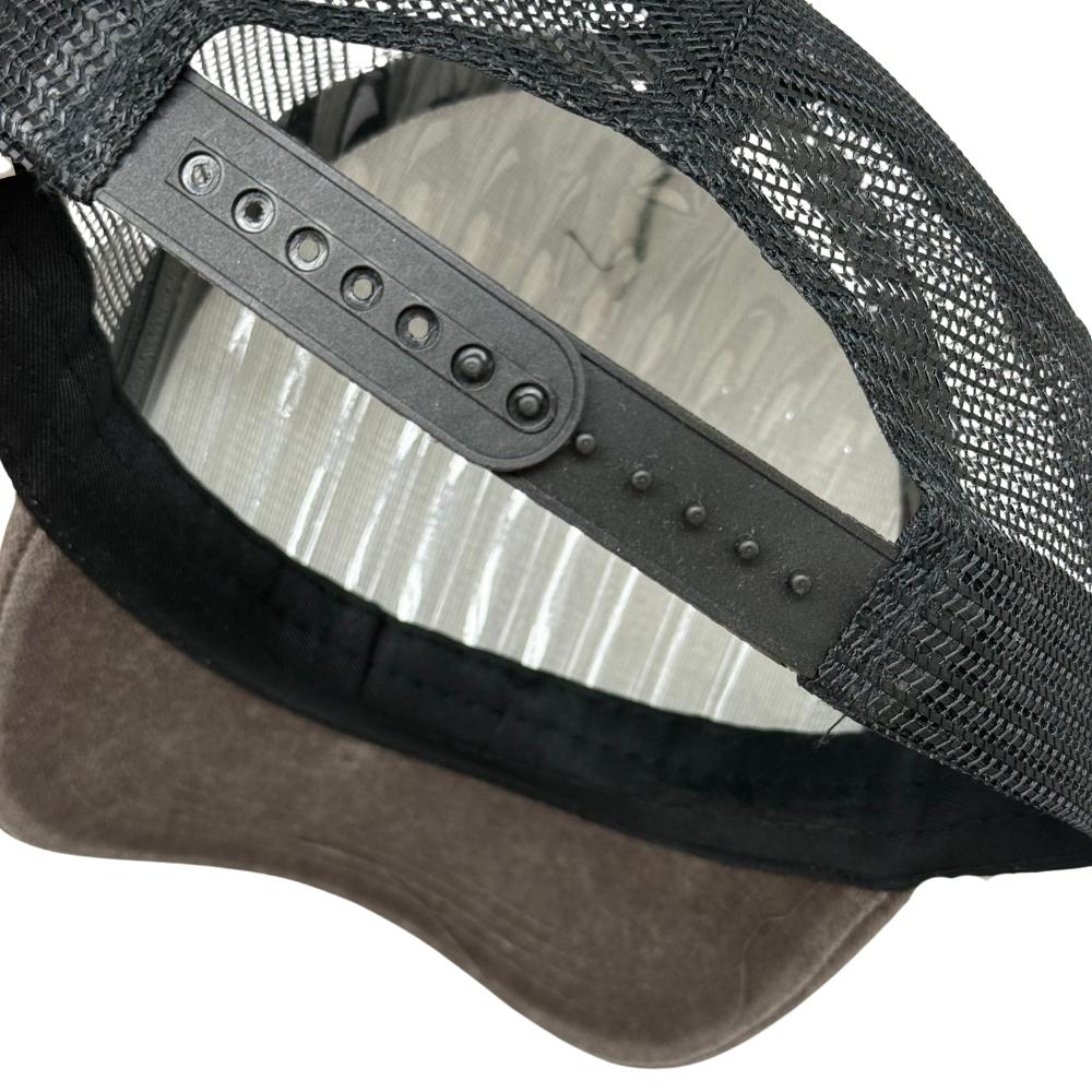 Charcoal & Brown Navy Blue Star Logo Trucker Cap for Men & Women