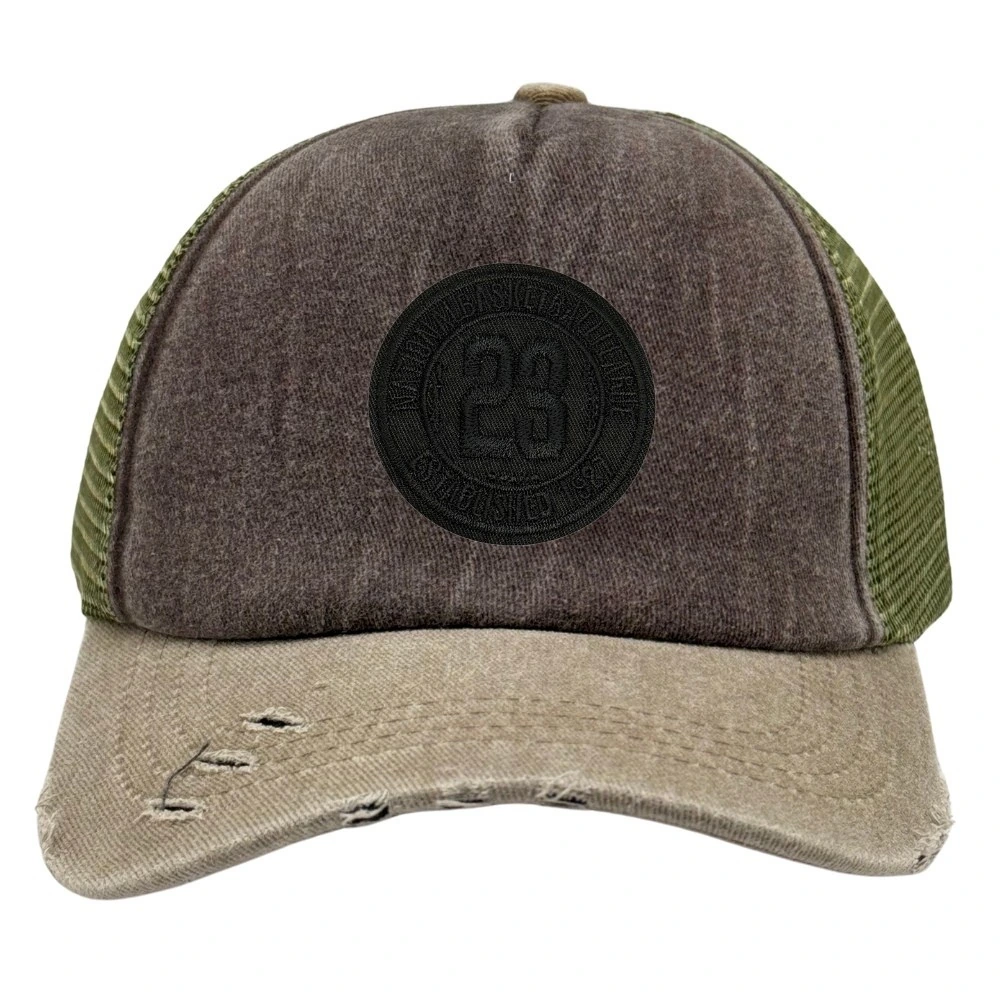 Olive Green & Khaki 23 Logo Logo Trucker Cap for Men & Women