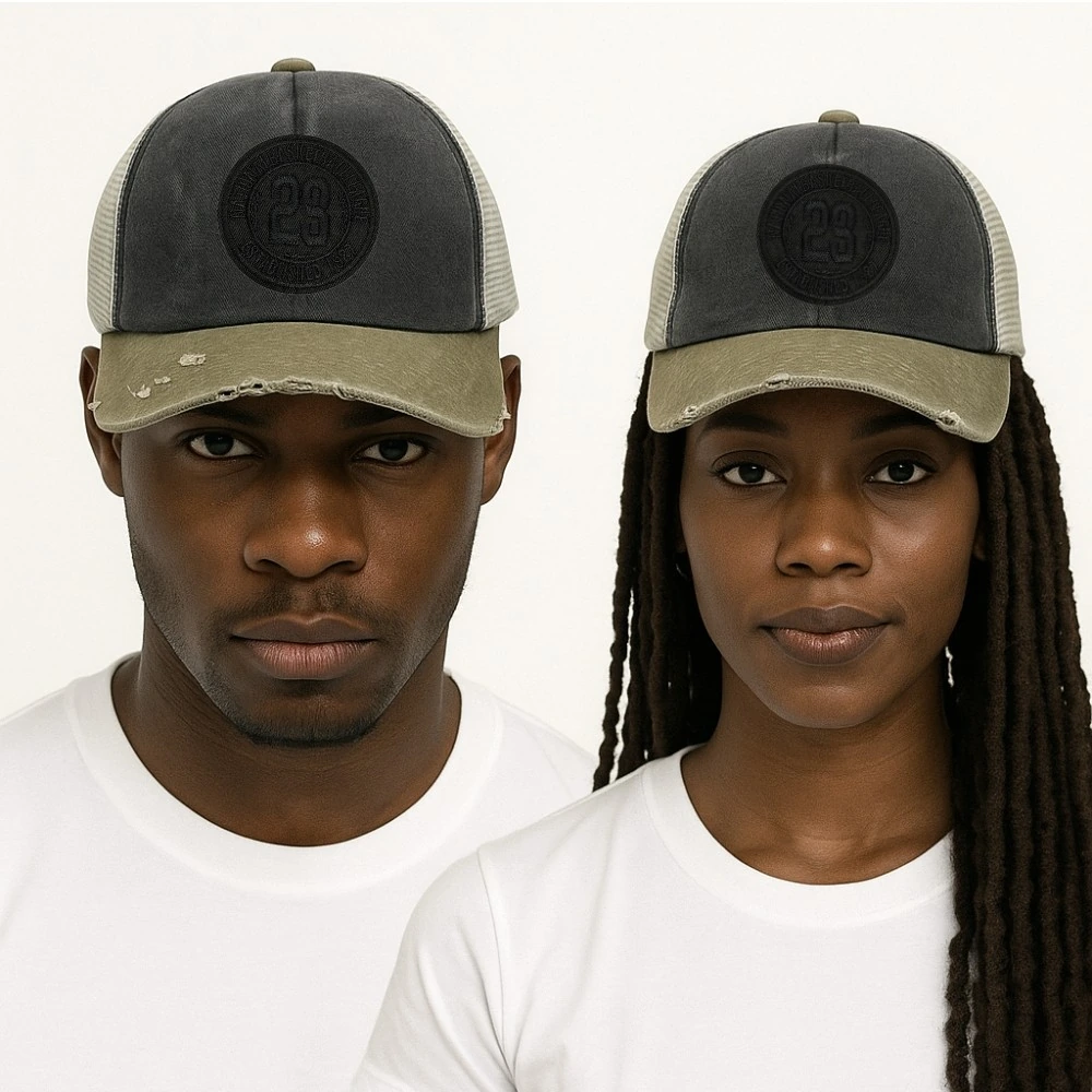 Charcoal & Olive 23 Logo Logo Trucker Cap for Men & Women