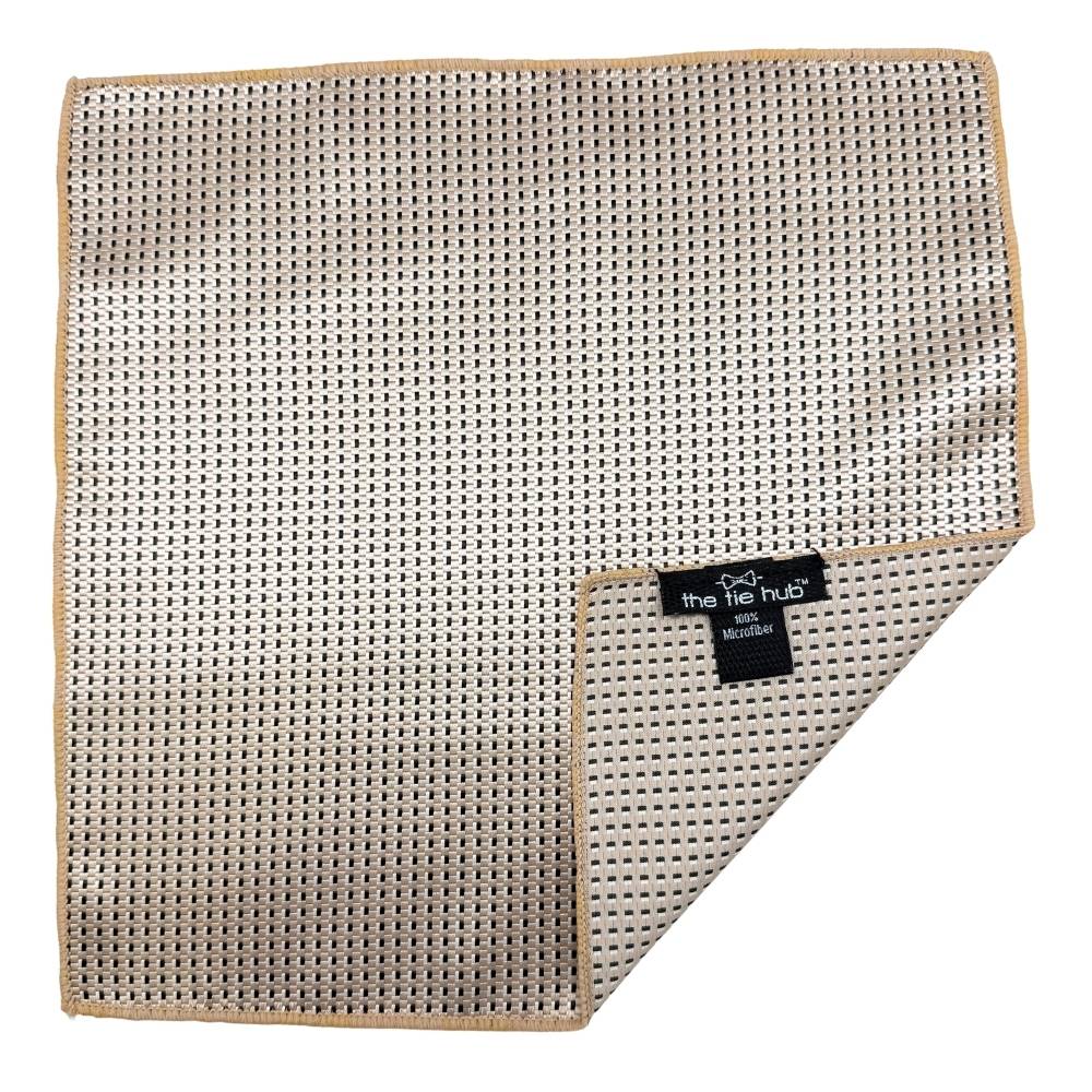Cream Polka Pocket Square