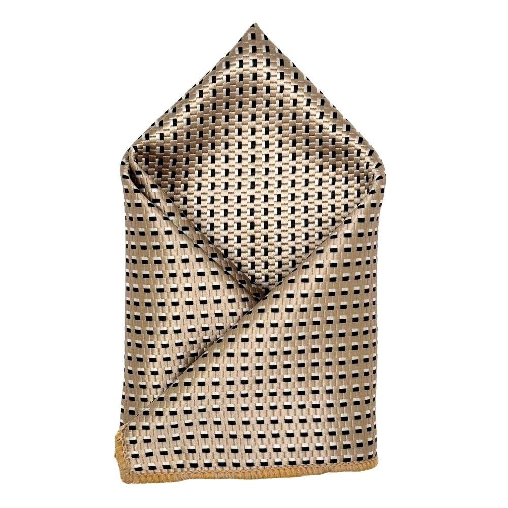Cream Polka Pocket Square