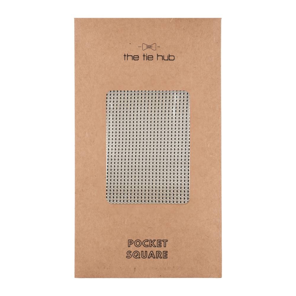 Cream Polka Pocket Square