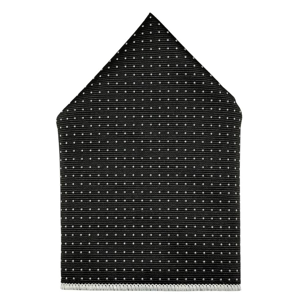 Black Polka Pocket Square