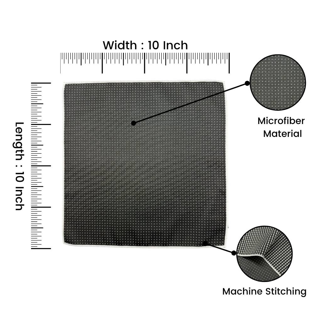 Black Polka Pocket Square