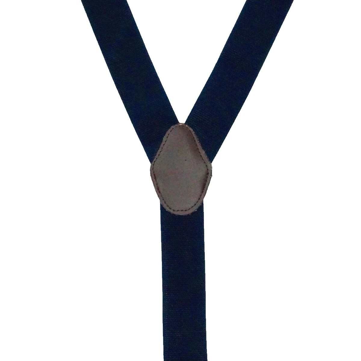 Navy Blue Y-Back Clip-On Suspenders for Men