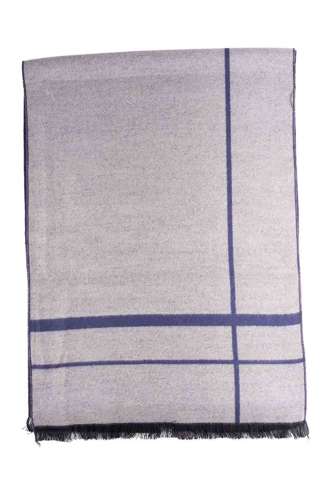 Blue Wool Scarf for Men