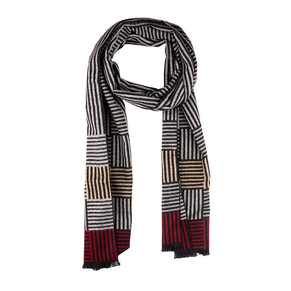 Multi Striped Wool Scarf for Men