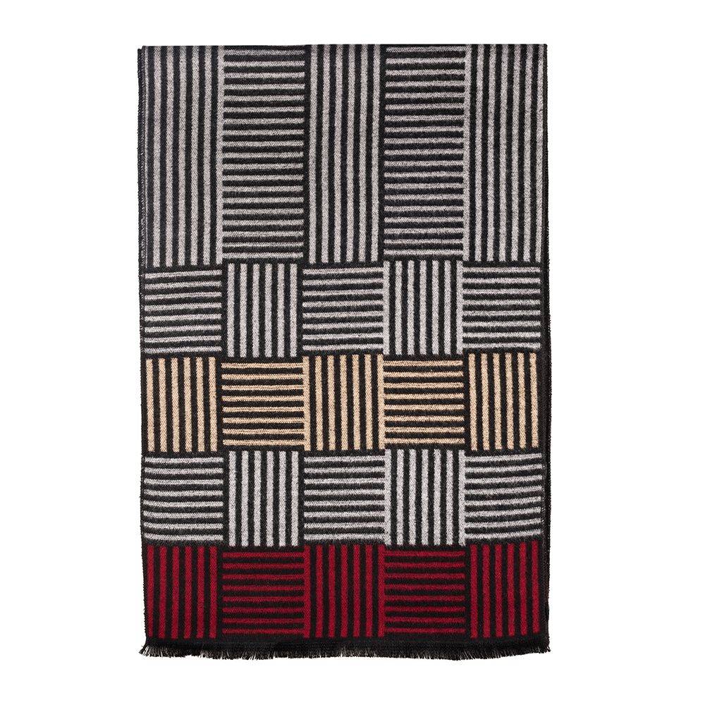 Multi Striped Wool Scarf for Men