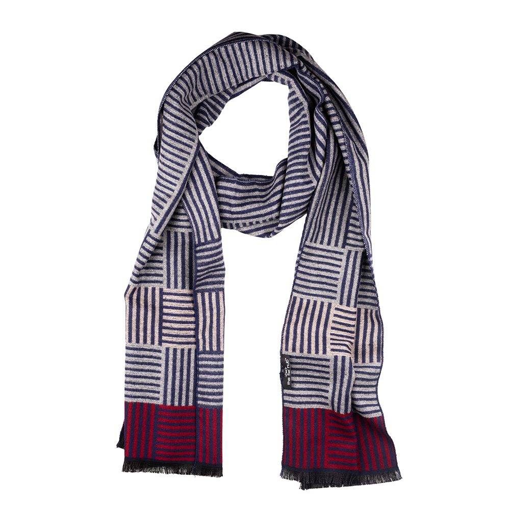 Multi Striped Wool Scarf for Men