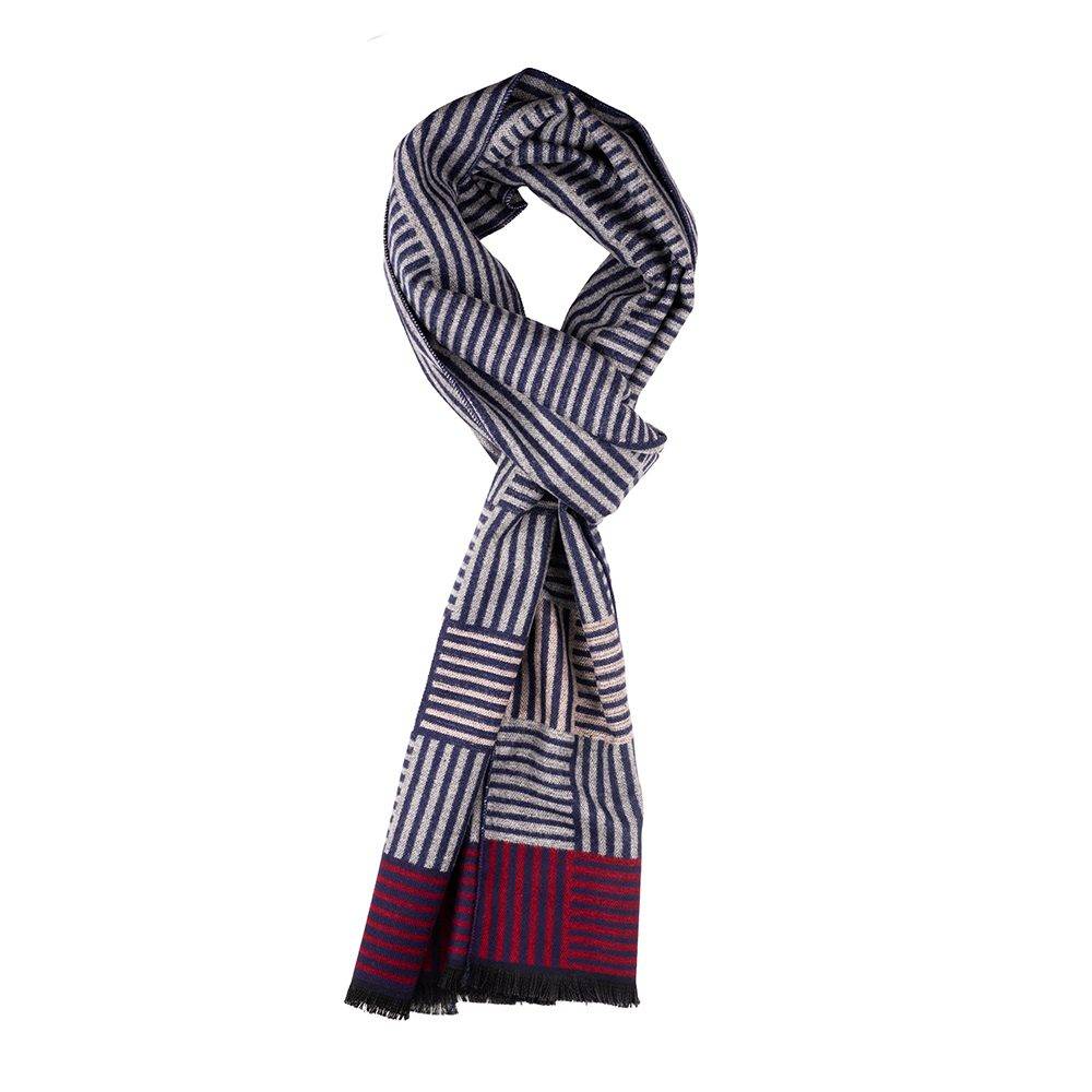 Multi Striped Wool Scarf for Men