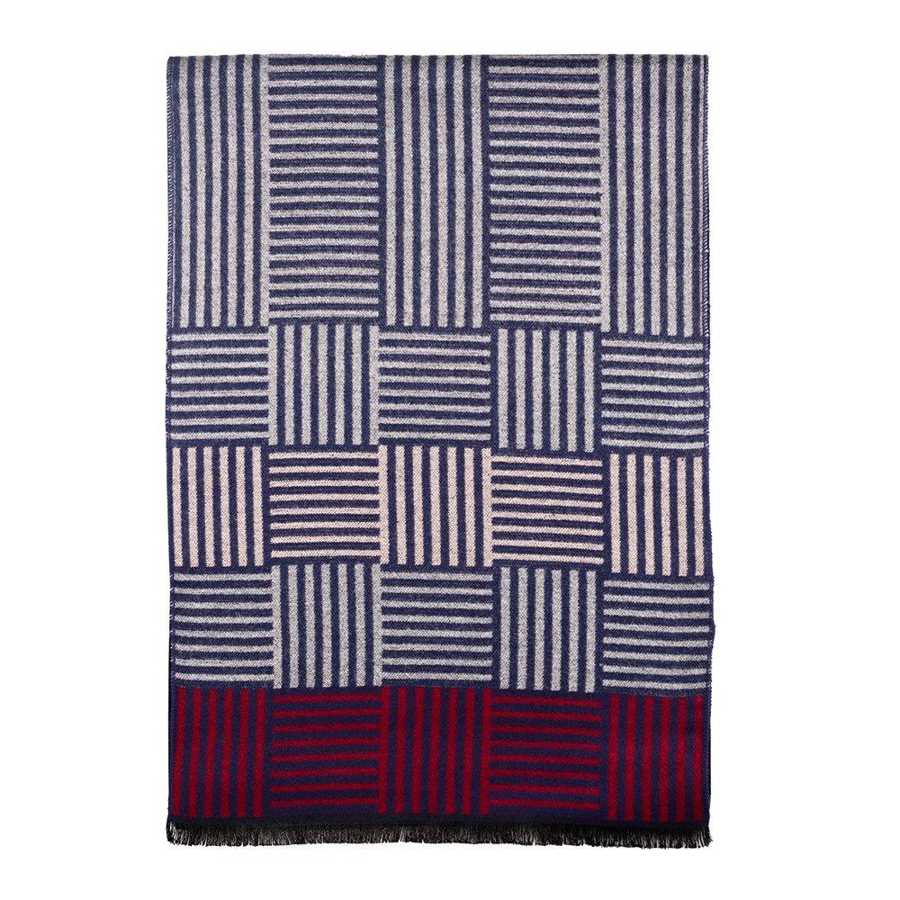 Multi Striped Wool Scarf for Men