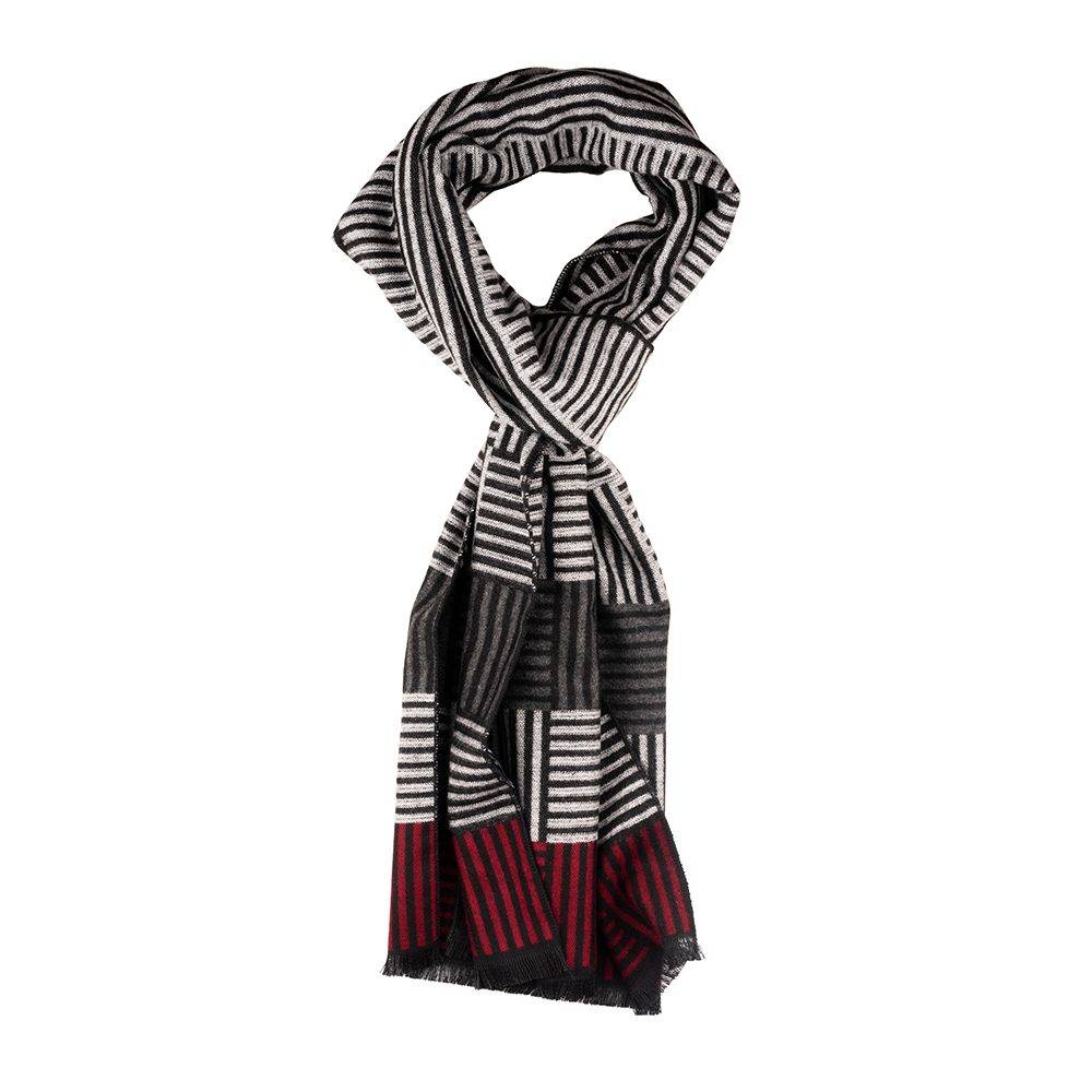 Multi Striped Wool Scarf for Men