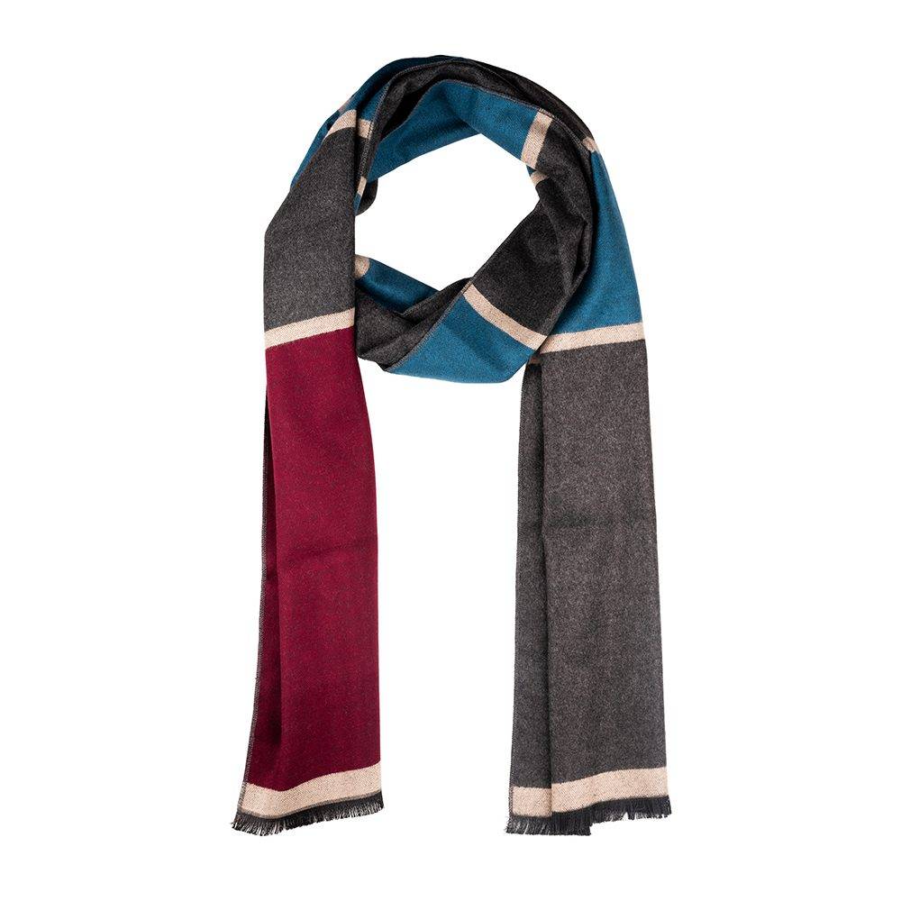 Maroon Wool Scarf for Men