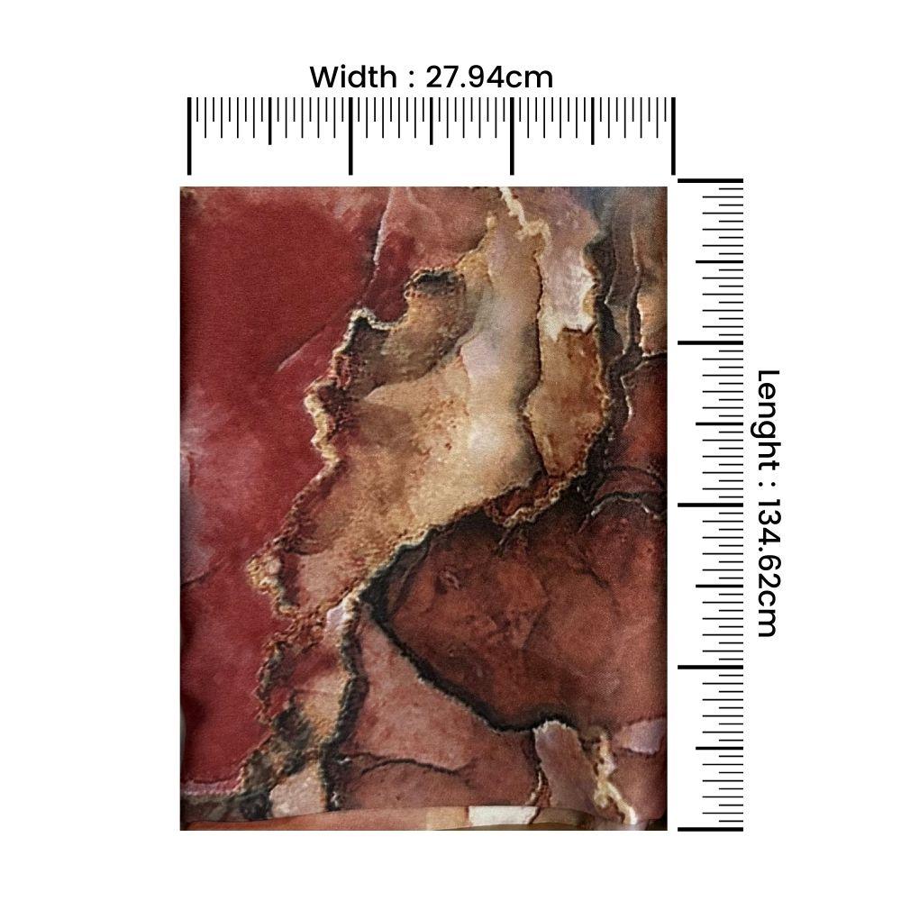 Pink Abstract Silk Scarf for Men