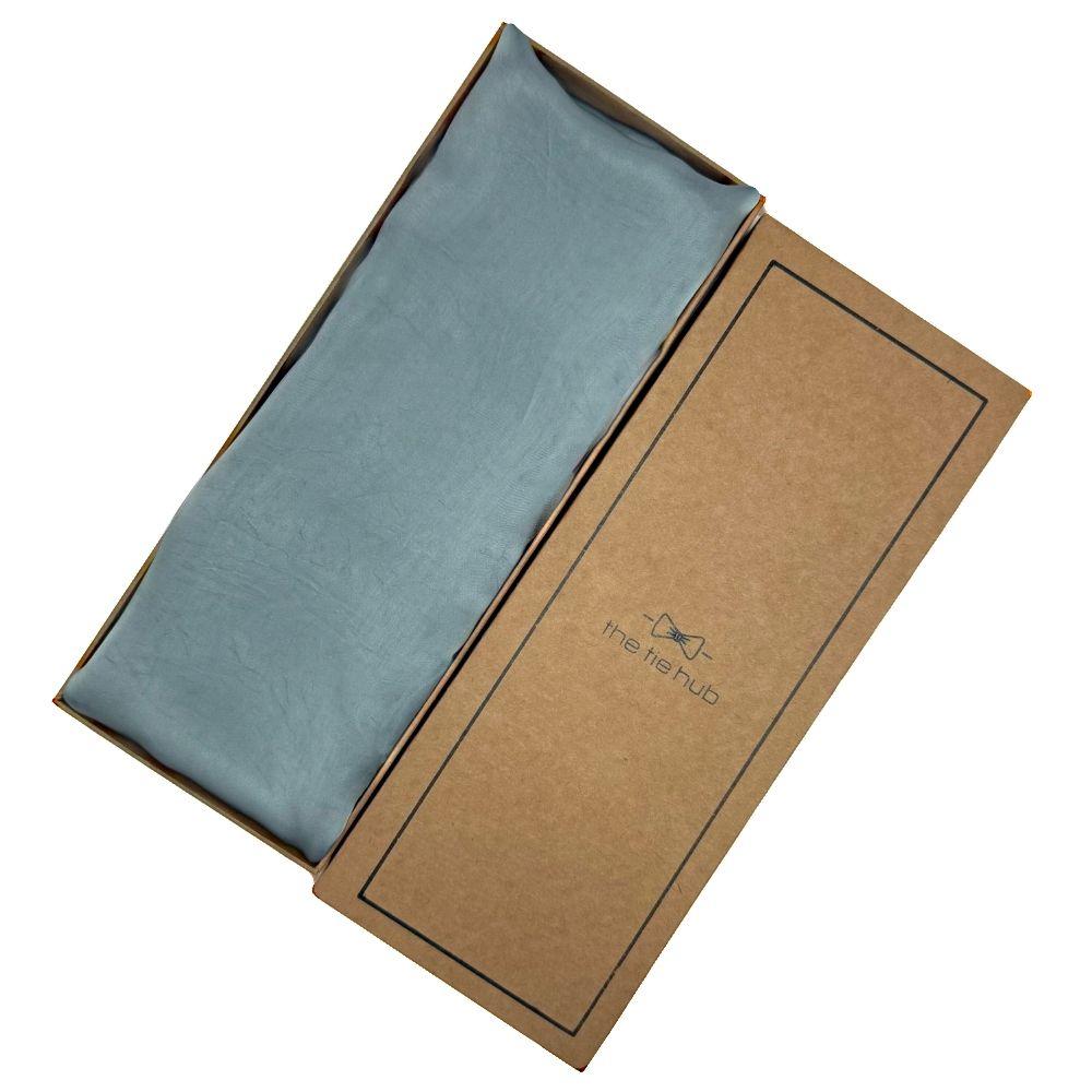 Grey Silk Scarf for Men