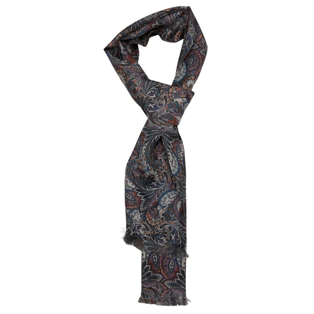Multi Paisley Silk Scarf for Men