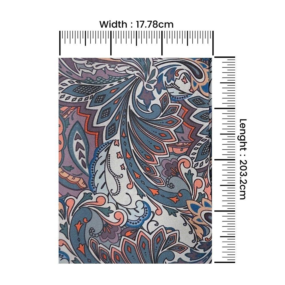 Multi Paisley Silk Scarf for Men