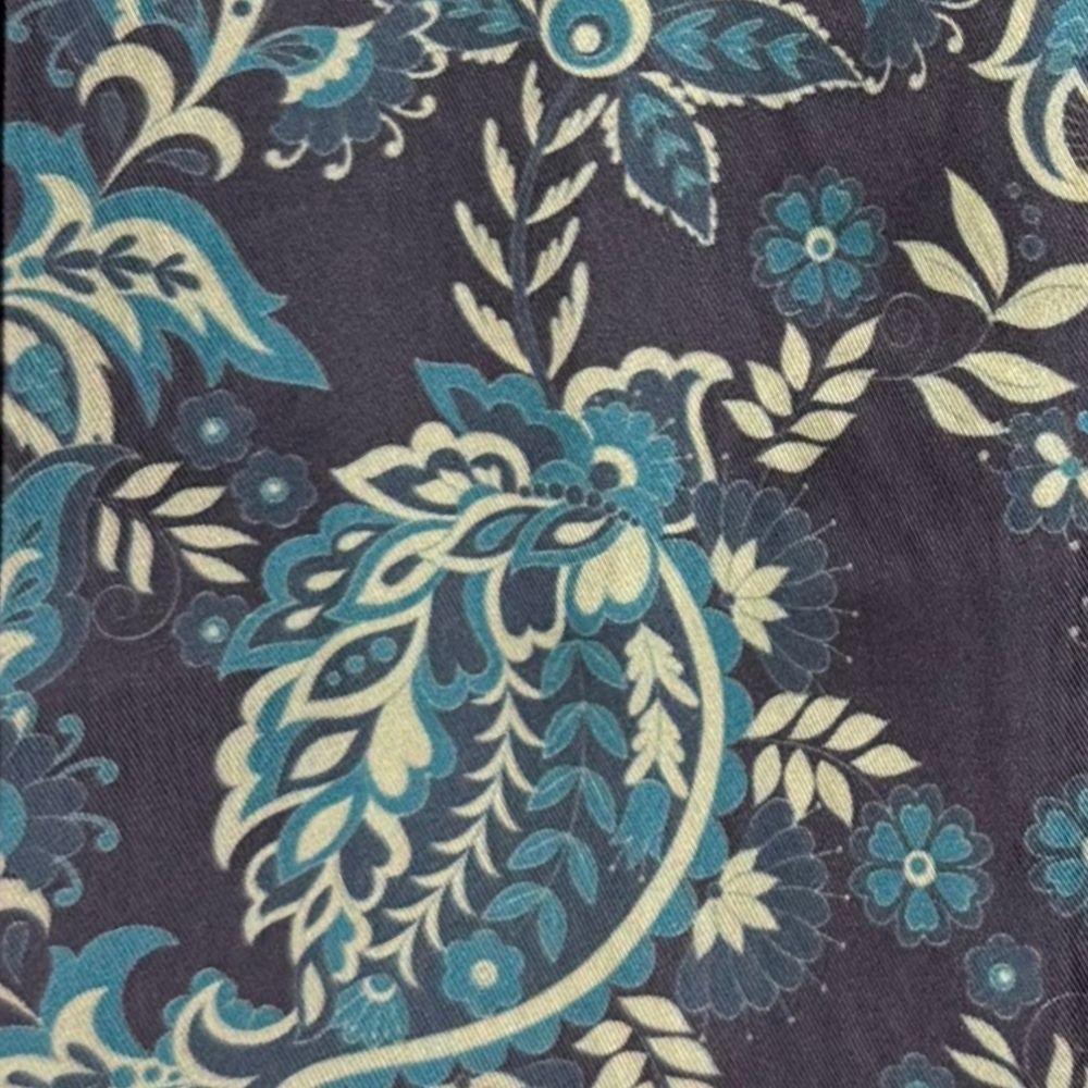 Purple Paisley Silk Scarf for Men