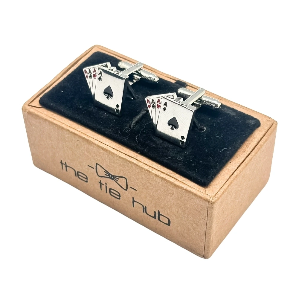 Silver Quirky Brass Cufflinks for Men