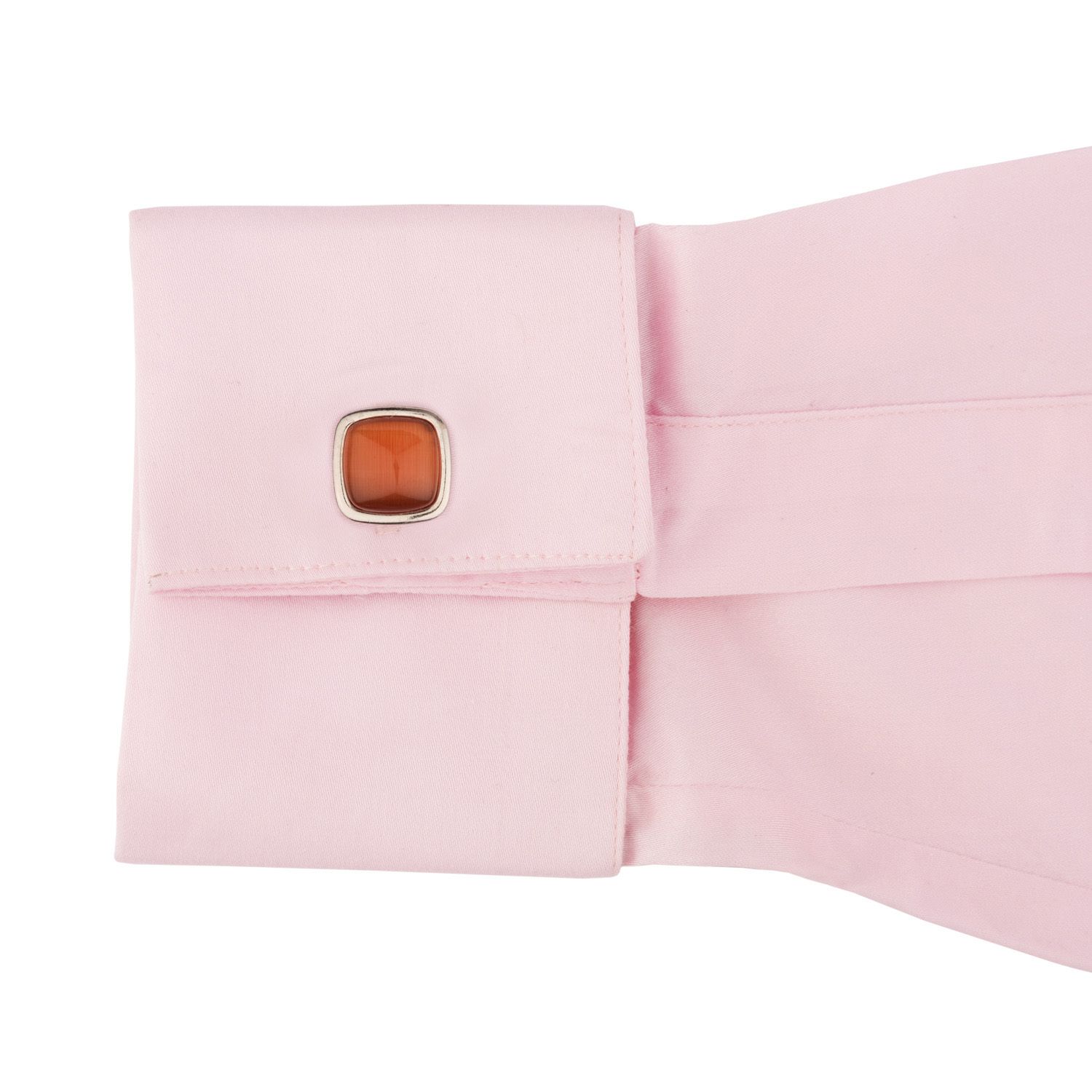 Orange Formal Brass Cufflinks for Men