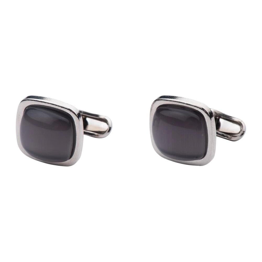 Grey Formal Brass Cufflinks for Men