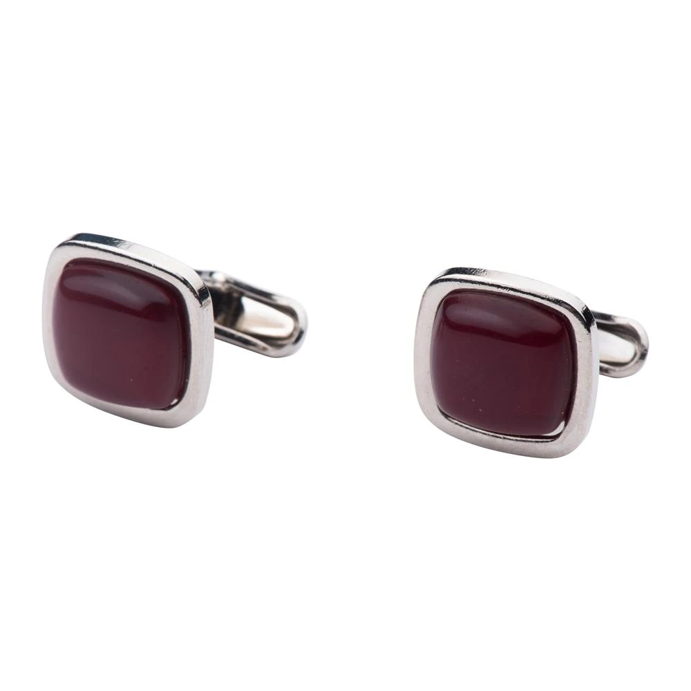 Maroon Formal Brass Cufflinks for Men