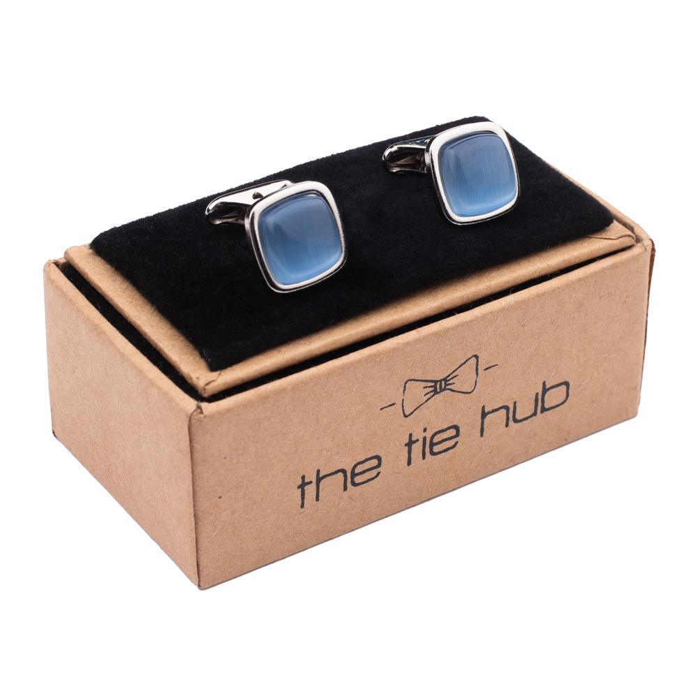 Blue Formal Brass Cufflinks for Men