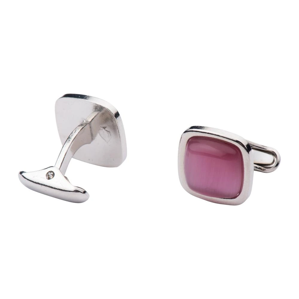 Pink Formal Brass Cufflinks for Men
