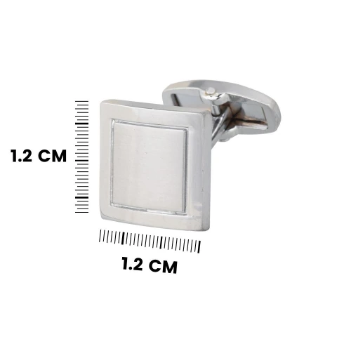 Silver Formal Brass Cufflinks for Men