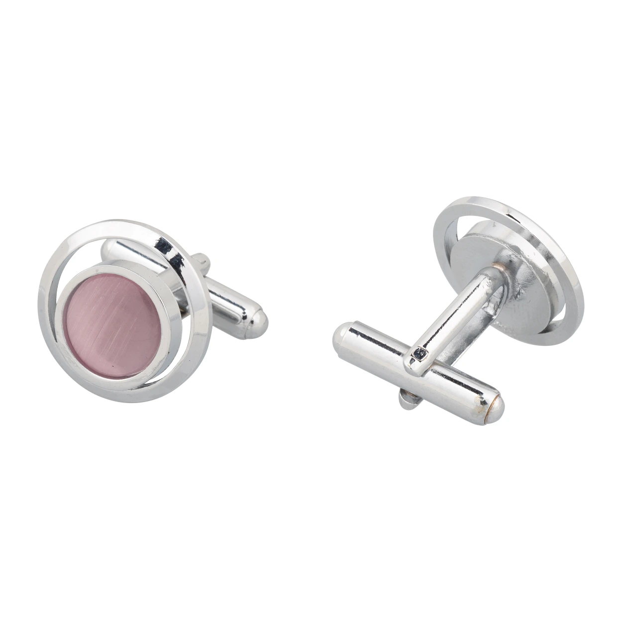 Pink Formal Brass Cufflinks for Men