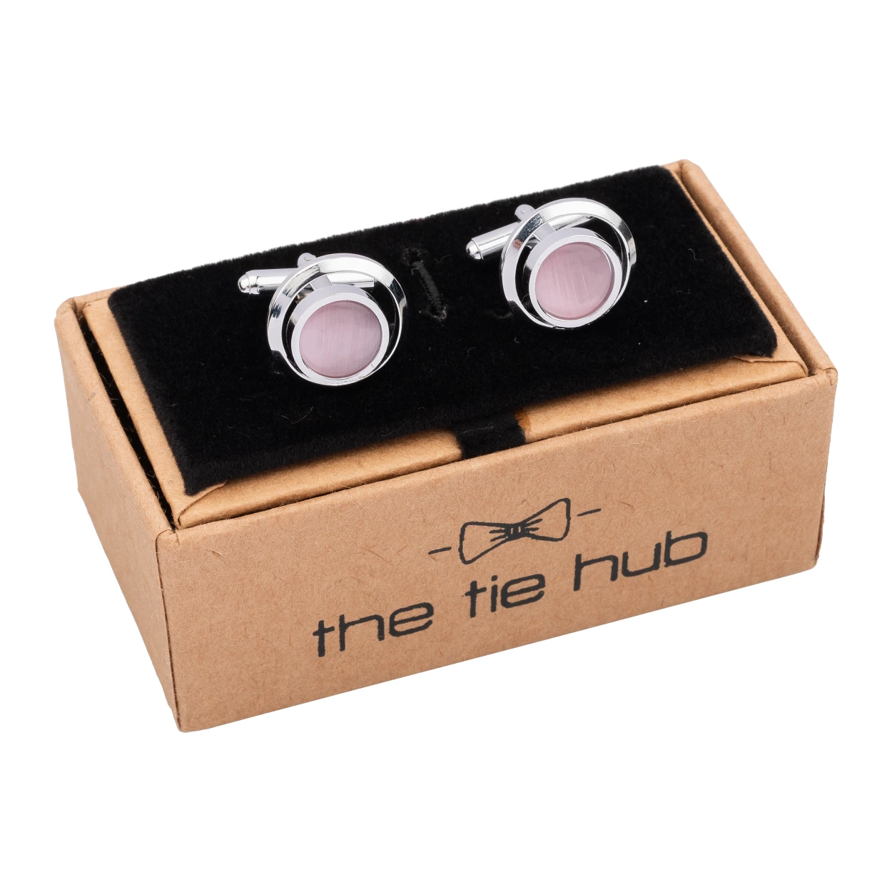 Pink Formal Brass Cufflinks for Men