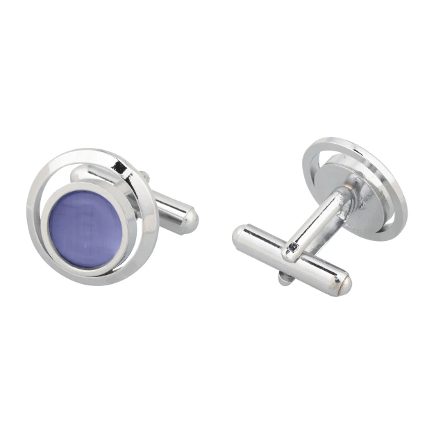 Purple Formal Brass Cufflinks for Men