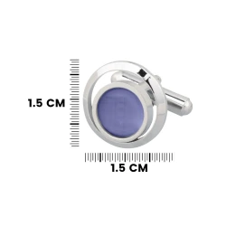 Purple Formal Brass Cufflinks for Men