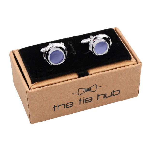 Purple Formal Brass Cufflinks for Men