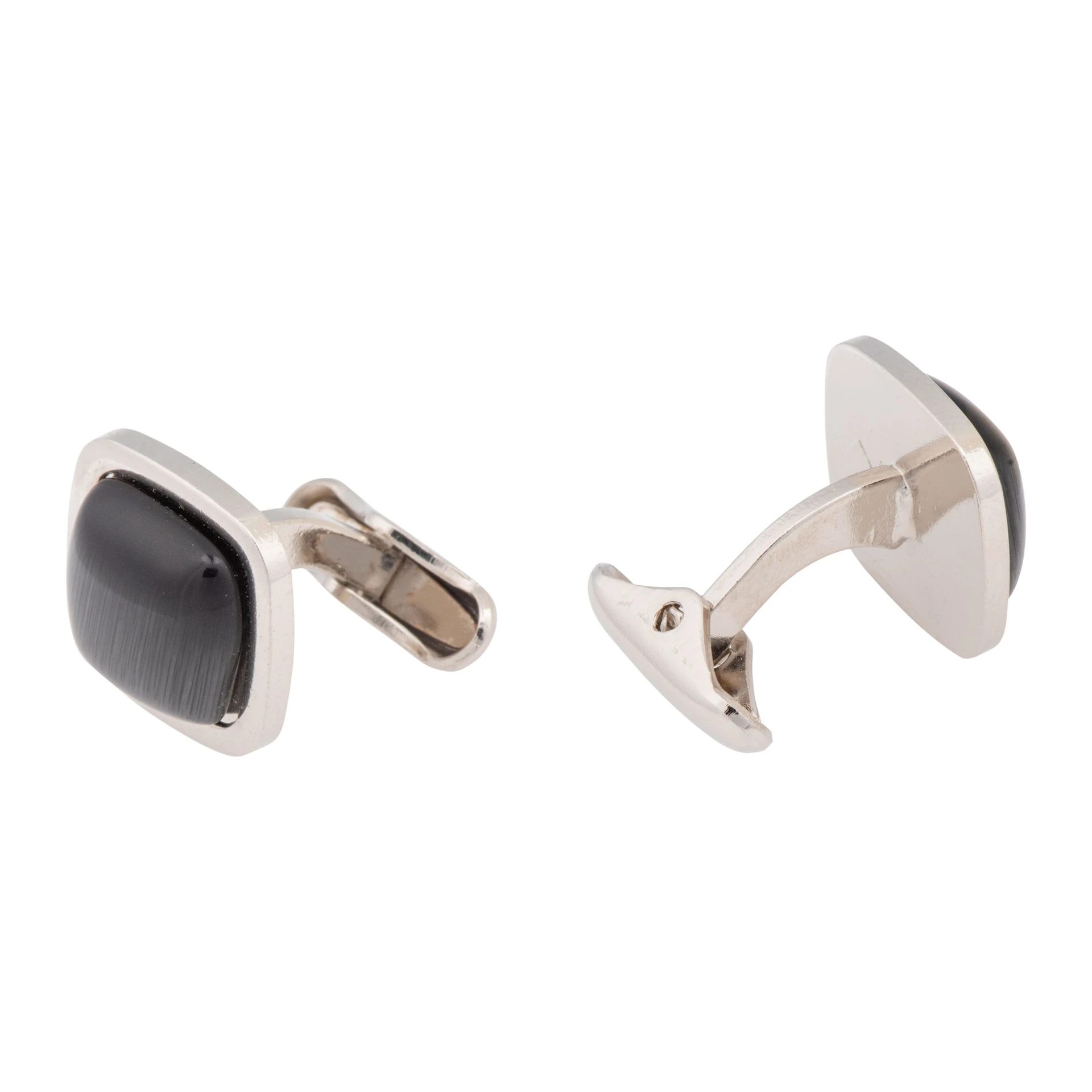 Black Formal Brass Cufflinks for Men